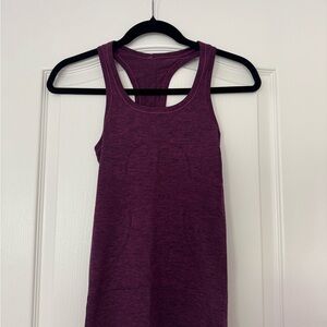 Lululemon Athletica Maroon Swiftly Tech RacerBack Tank Top Hip Length